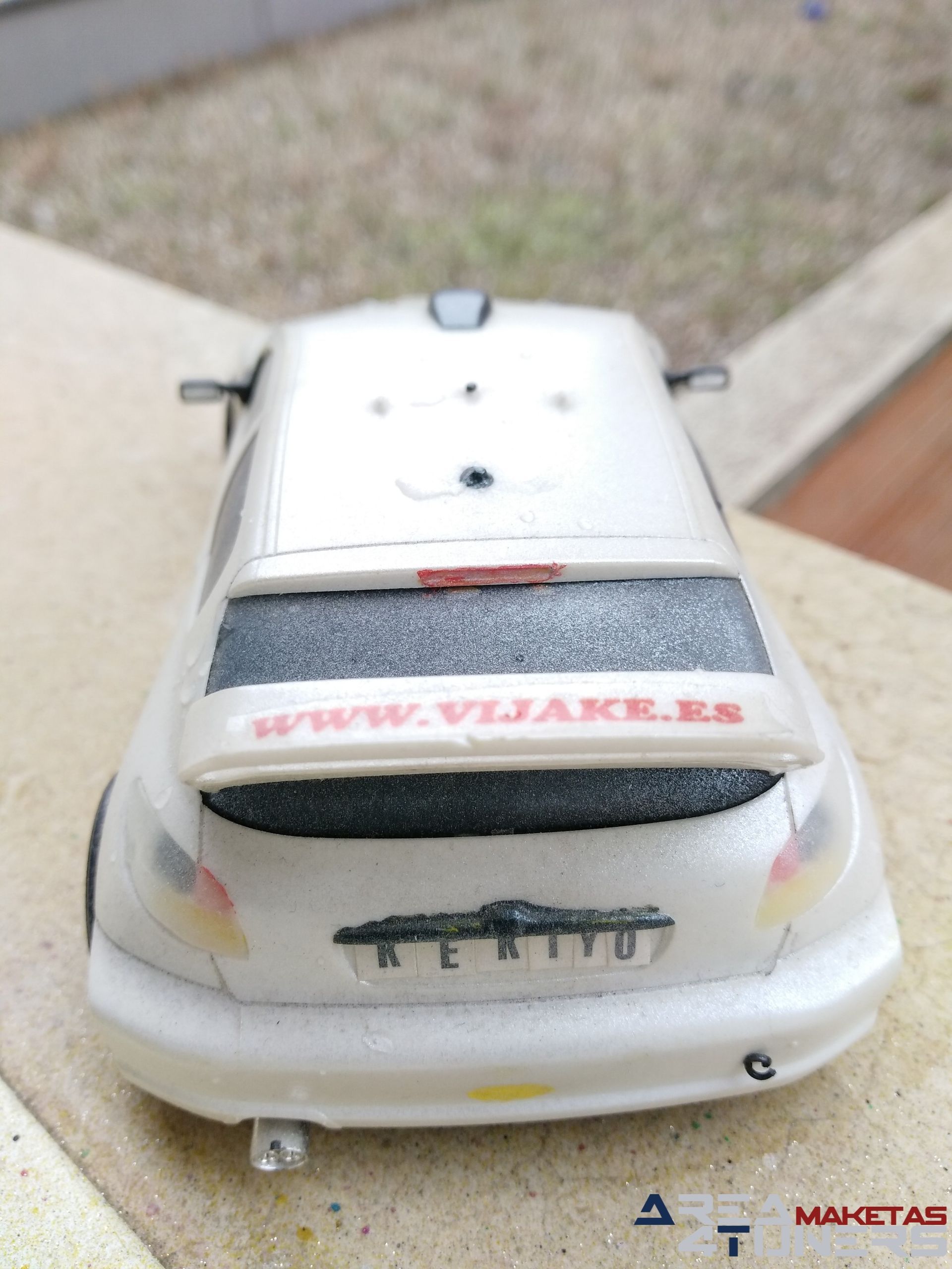 Reportaje maqueta Tuning Peugeot 206 Ghost Imagen perteneciente al reportaje fotográfico de la revista Tuning de publicación diaria Area4tuners.es sobre una maqueta Tuning 1:24 Peugeot 206