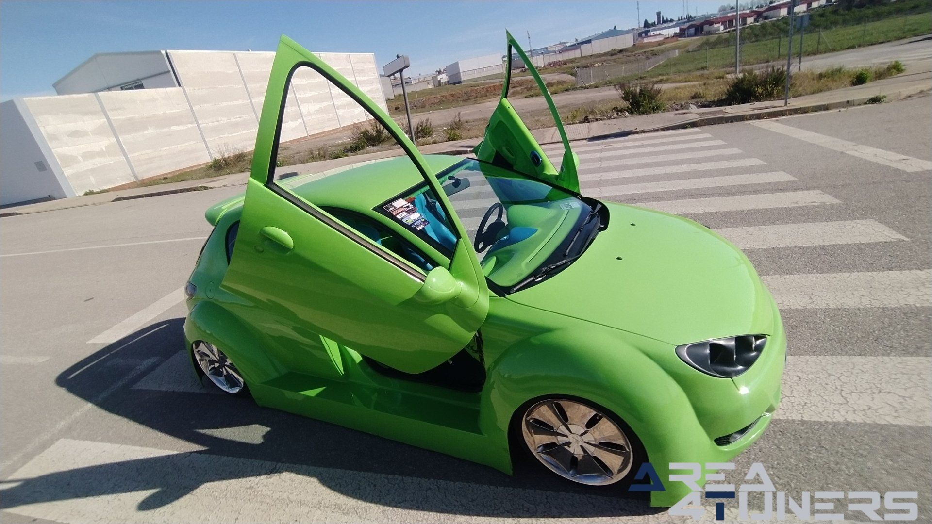 Imagen reportaje coche Tuning Peugeot 206 Mantis Imagen perteneciente al reportaje sobre coche Tuning, de la revista Area4tuners sobre un Peugeot 206