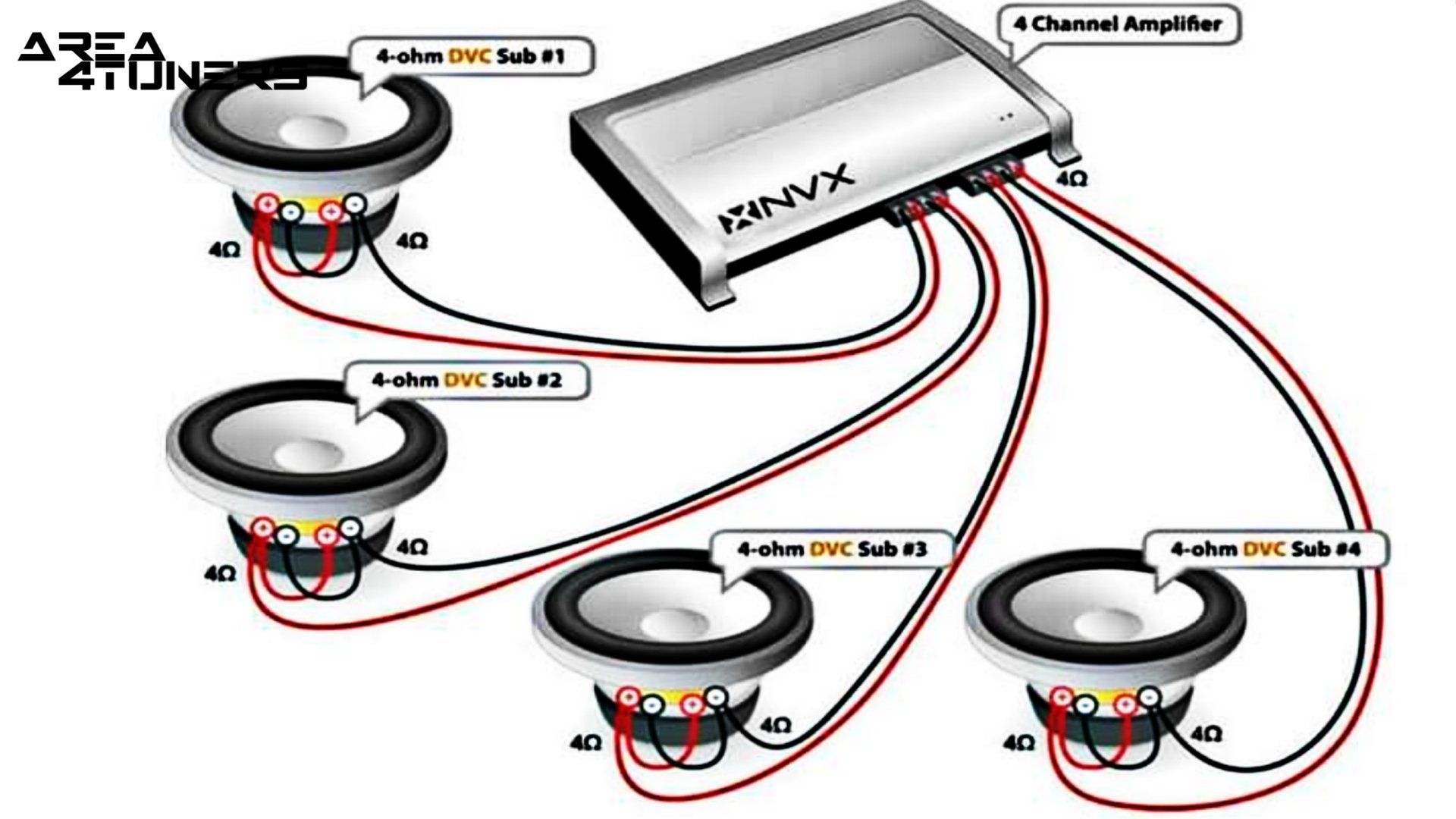 Conexión de car audio nº 14 Tutorial de Area4tuners, para iniciados en el apartado Tuning del car audio