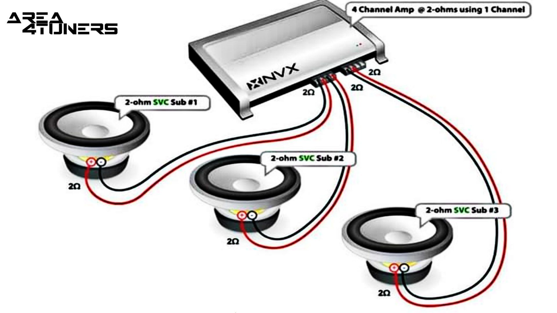 Conexión de car audio nº 21 Tutorial de Area4tuners, para iniciados en el apartado Tuning del car audio