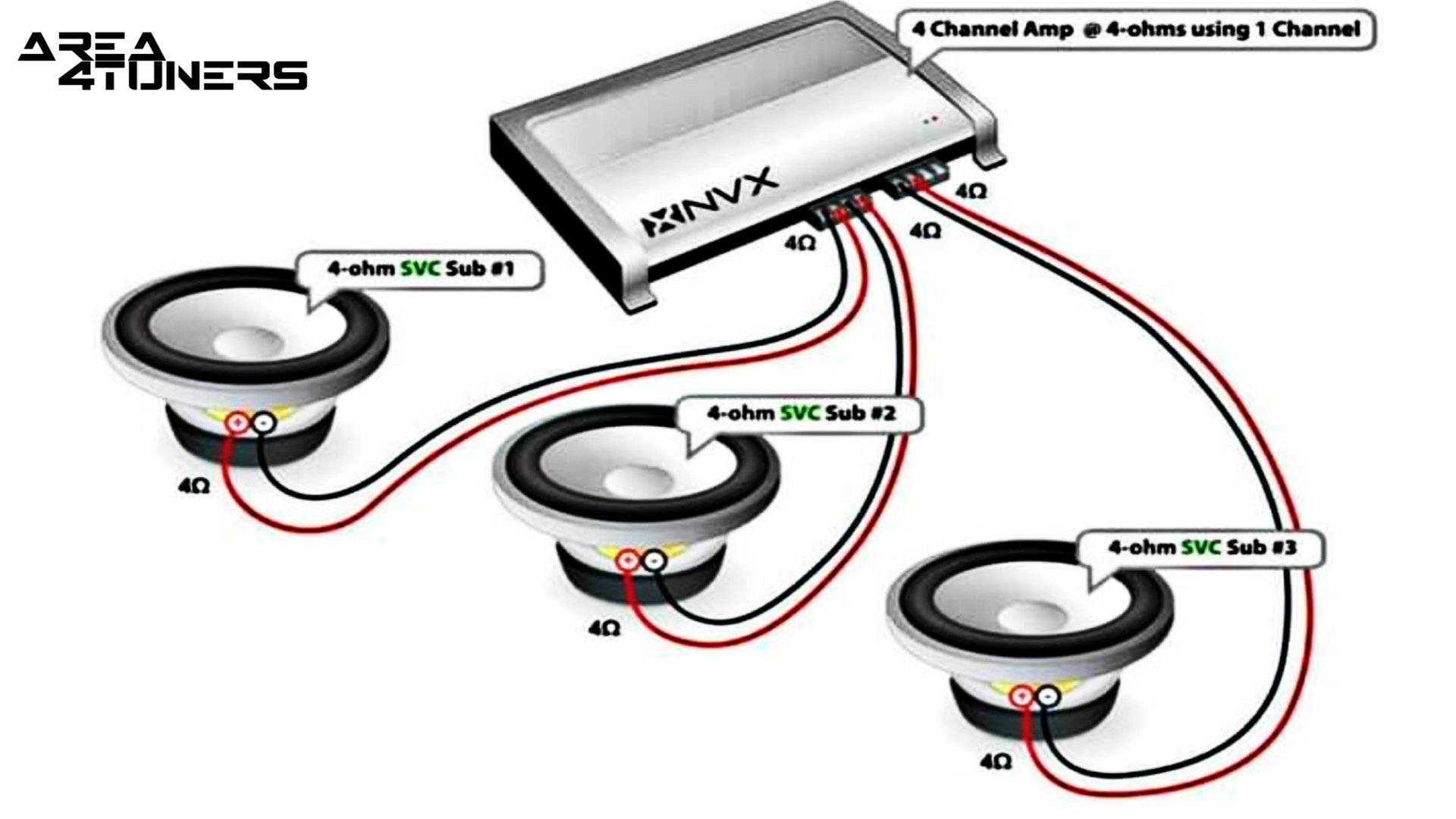 Conexión de car audio nº 22 Tutorial de Area4tuners, para iniciados en el apartado Tuning del car audio