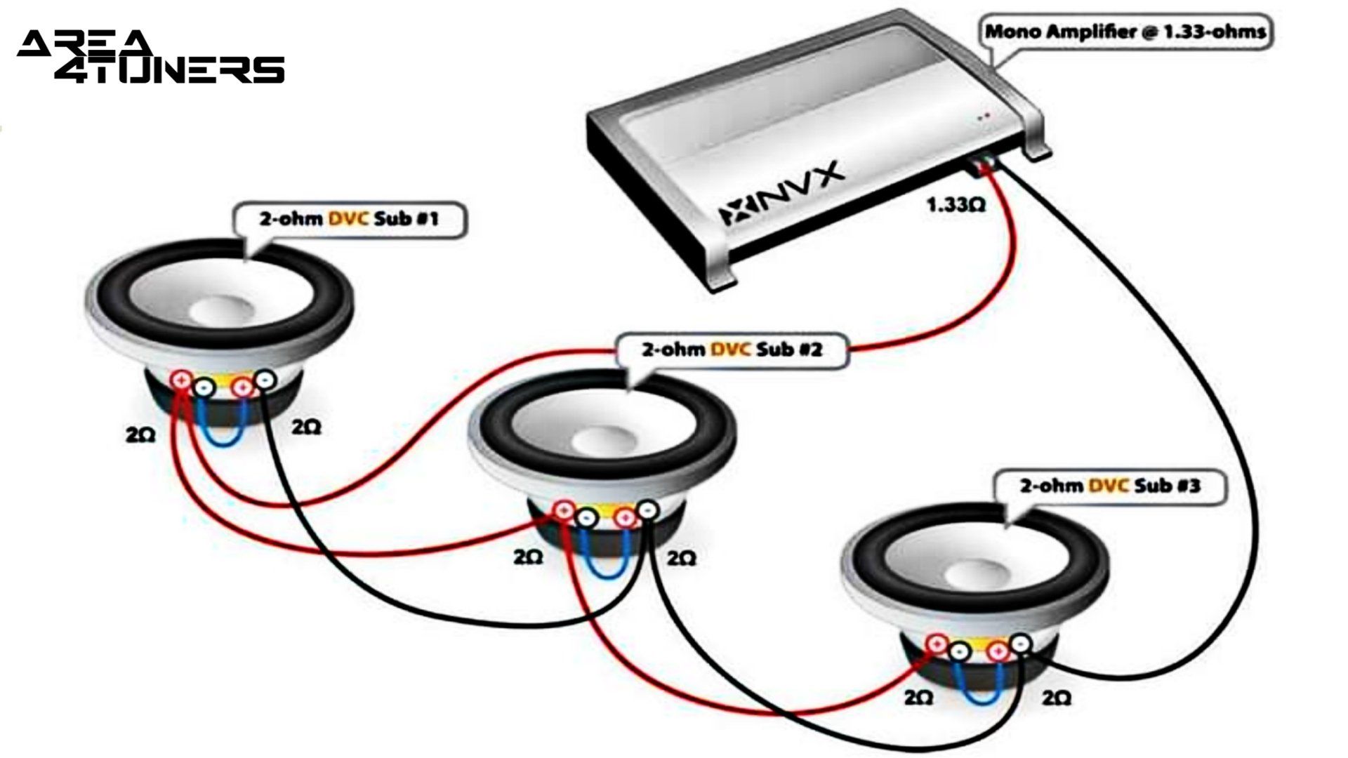 Conexión de car audio nº 26 Tutorial de Area4tuners, para iniciados en el apartado Tuning del car audio