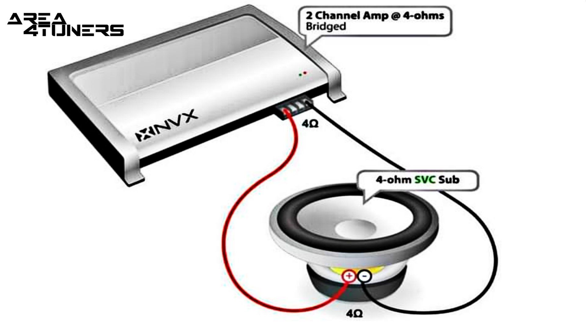 Conexión de car audio nº 41 Tutorial de Area4tuners, para iniciados en el apartado Tuning del car audio