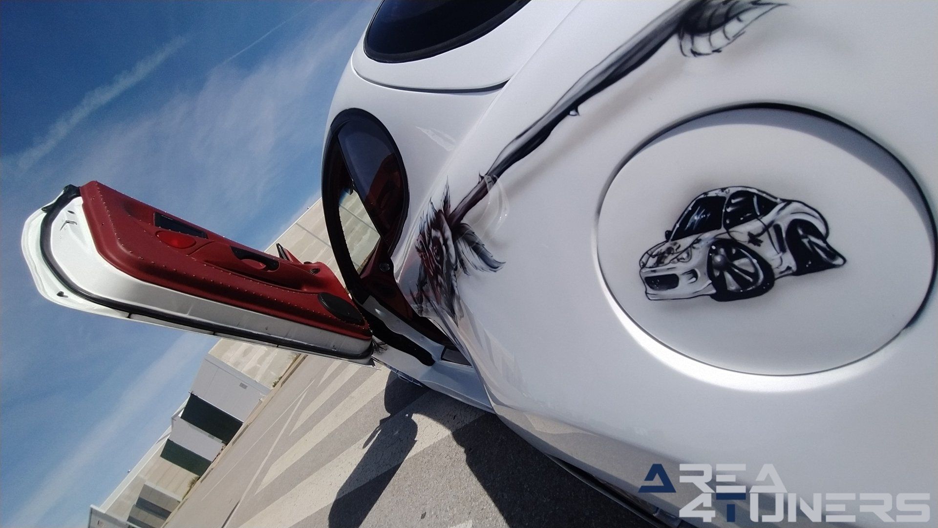 Imagen reportaje coche Tuning Hyundai Coupé White Rose Imagen perteneciente al reportaje sobre coche Tuning, de la revista Area4tuners sobre un Hyundai Coupé