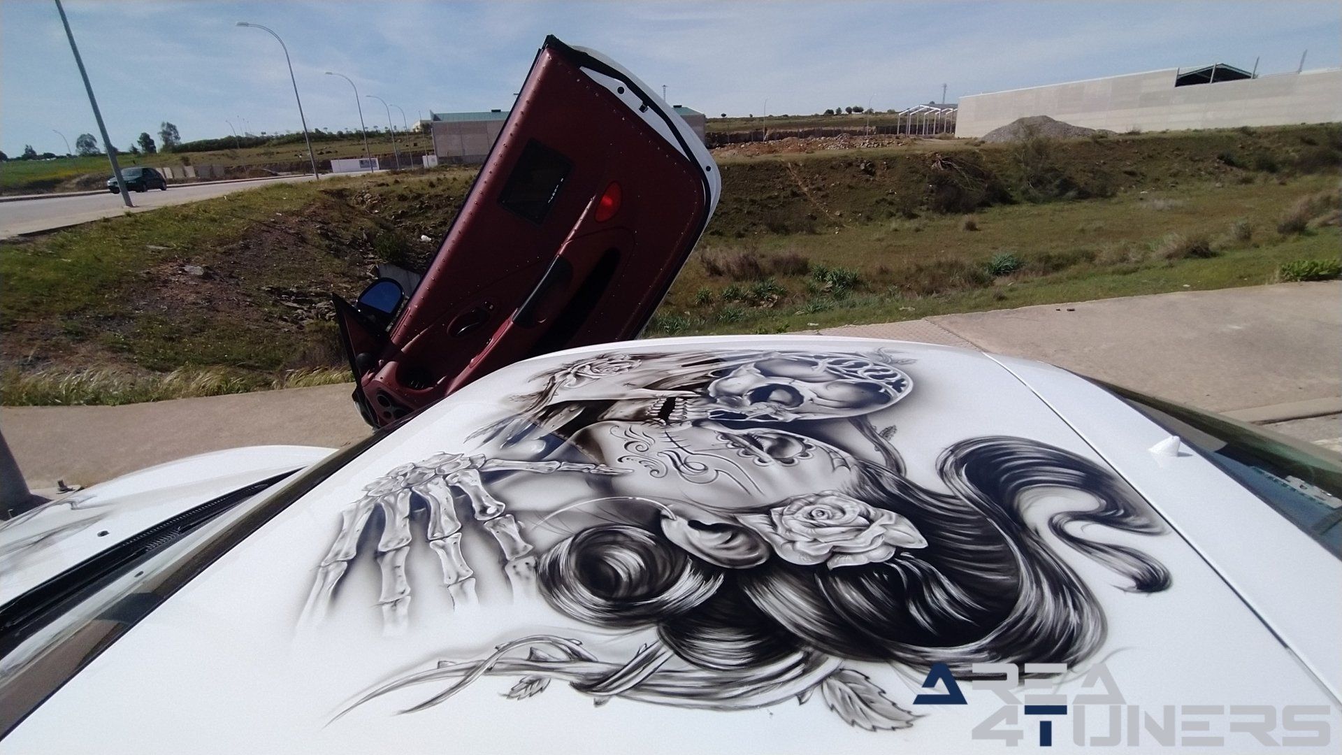 Imagen reportaje coche Tuning Hyundai Coupé White Rose Imagen perteneciente al reportaje sobre coche Tuning, de la revista Area4tuners sobre un Hyundai Coupé