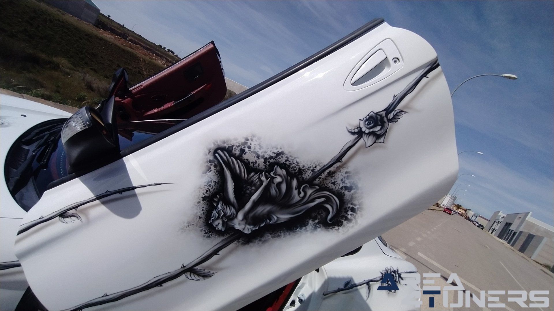 Imagen reportaje coche Tuning Hyundai Coupé White Rose Imagen perteneciente al reportaje sobre coche Tuning, de la revista Area4tuners sobre un Hyundai Coupé