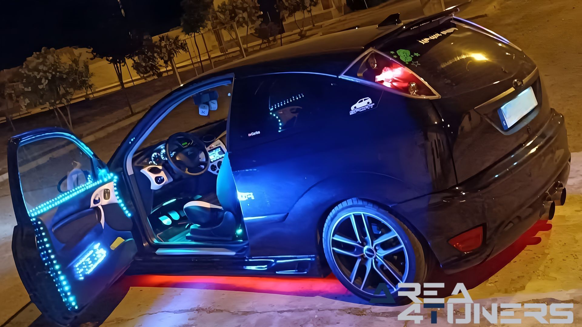 Imagen reportaje coche Tuning Ford Focus Venom Imagen perteneciente al reportaje de coche Tuning, de la revista Area4tuners sobre un Ford Focus