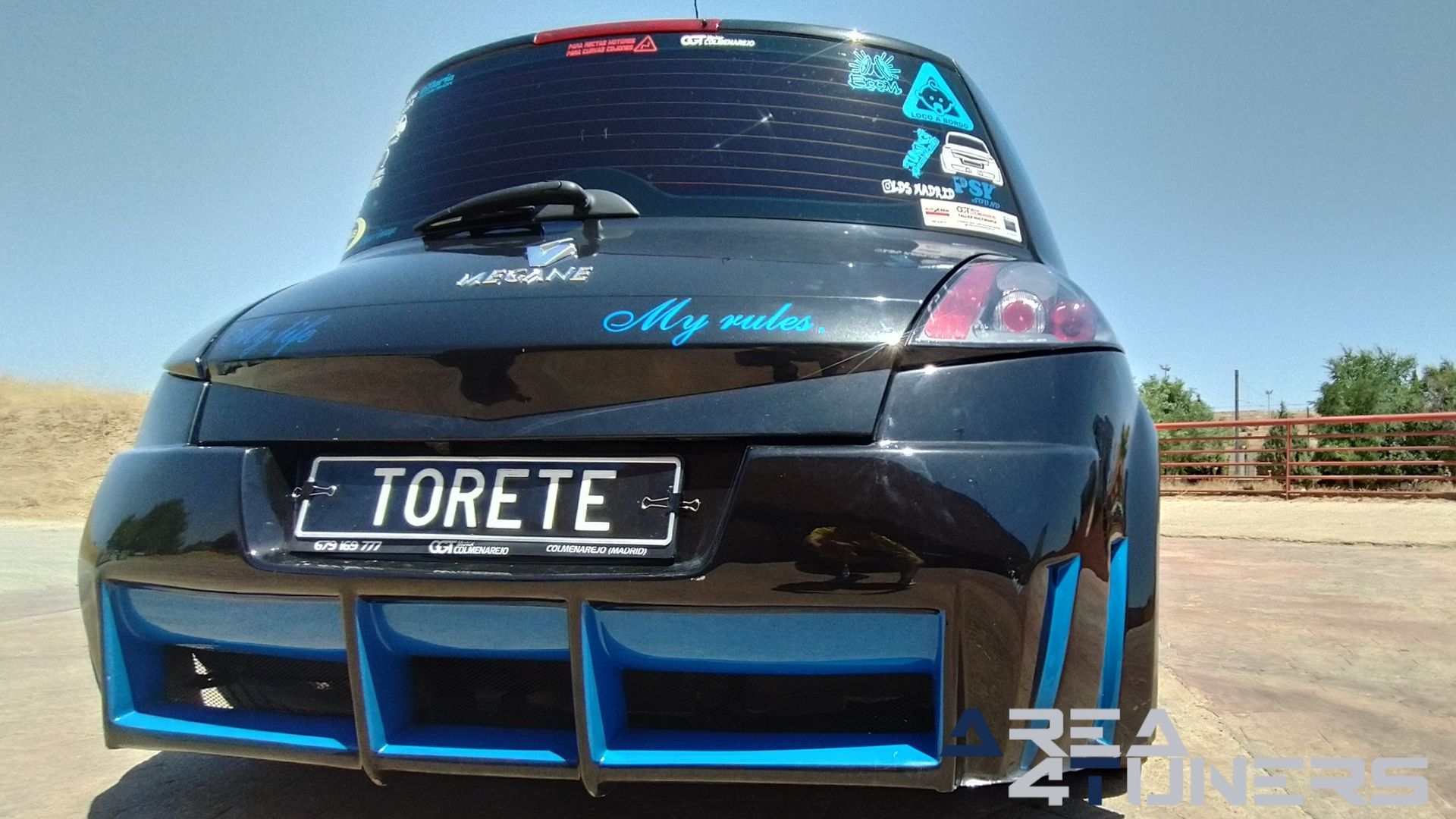 Imagen reportaje coche Tuning Renault Megane Torete Imagen perteneciente al reportaje de coche Tuning, de la revista Area4tuners sobre un Renault Megane