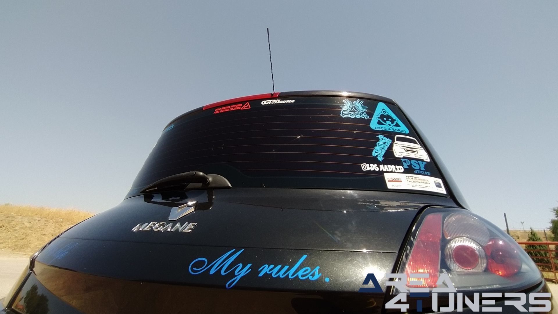 Imagen reportaje coche Tuning Renault Megane Torete Imagen perteneciente al reportaje de coche Tuning, de la revista Area4tuners sobre un Renault Megane