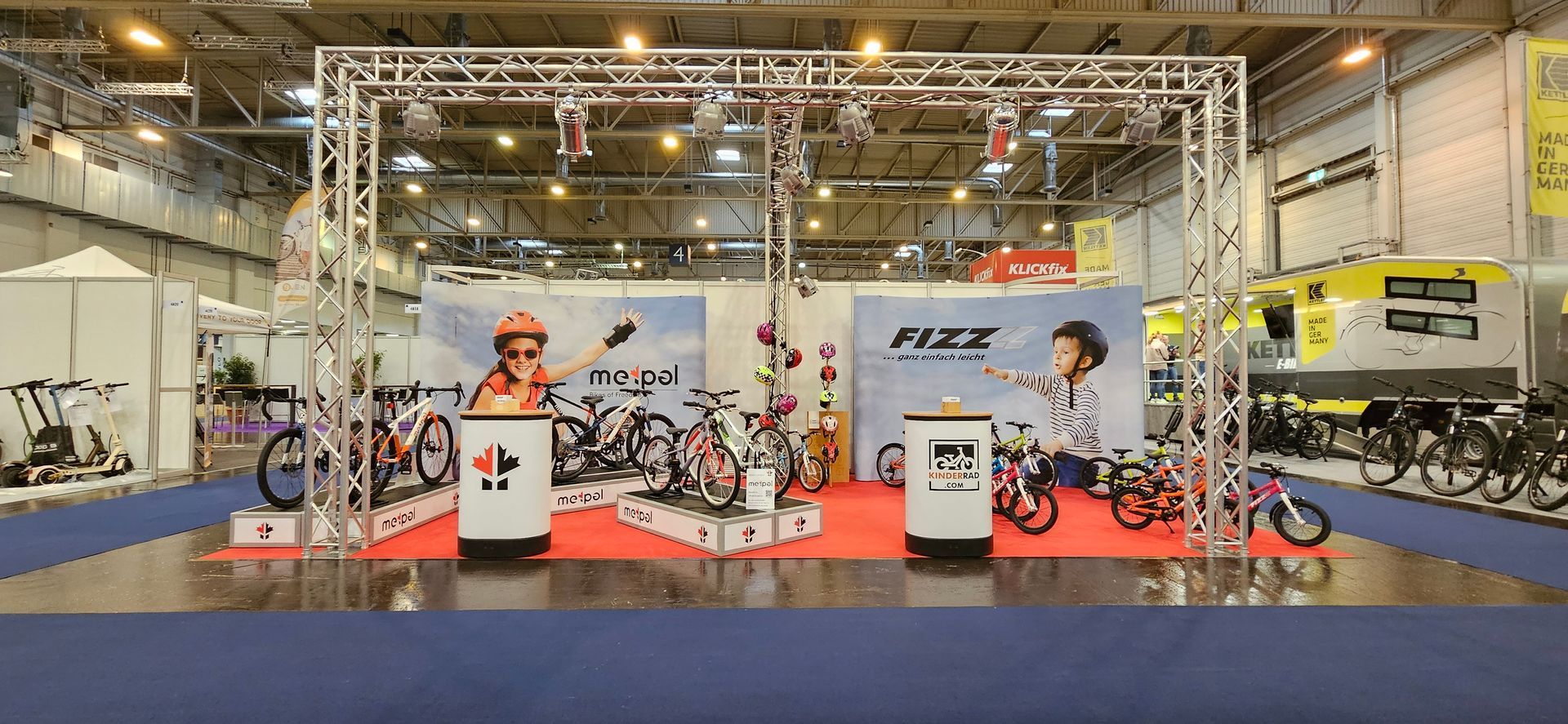 Meipel Messestand auf der Fahrrad Essen 2024 