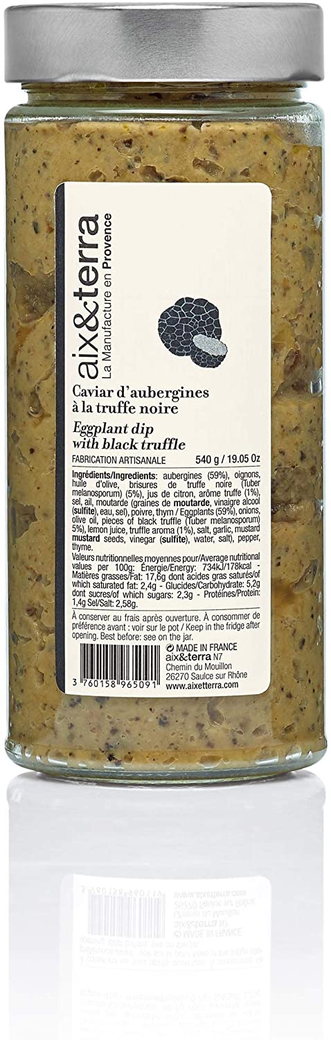 caviar d'aubergine à la truffe noire