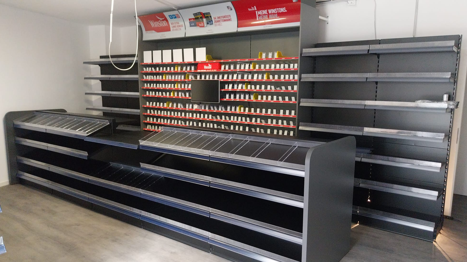 Kiosktheke aufgebaut im Späti