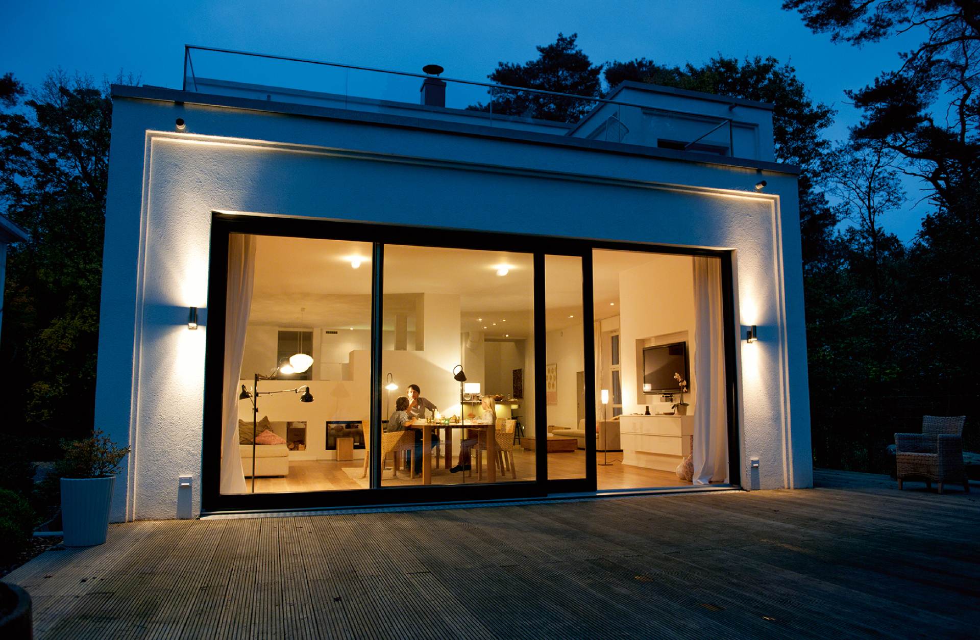haus mit licht