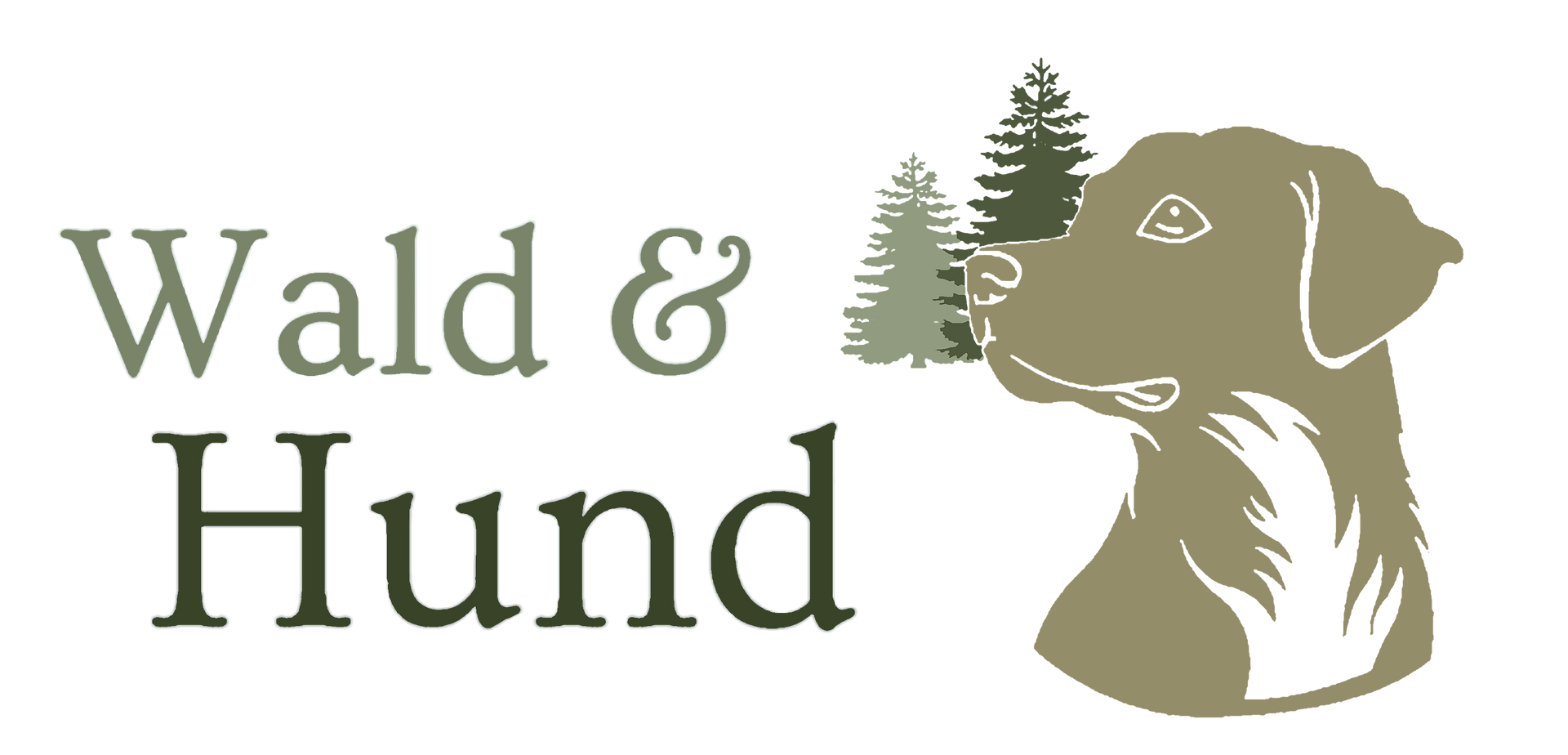 Wald & Hund -Logo Schriftzug