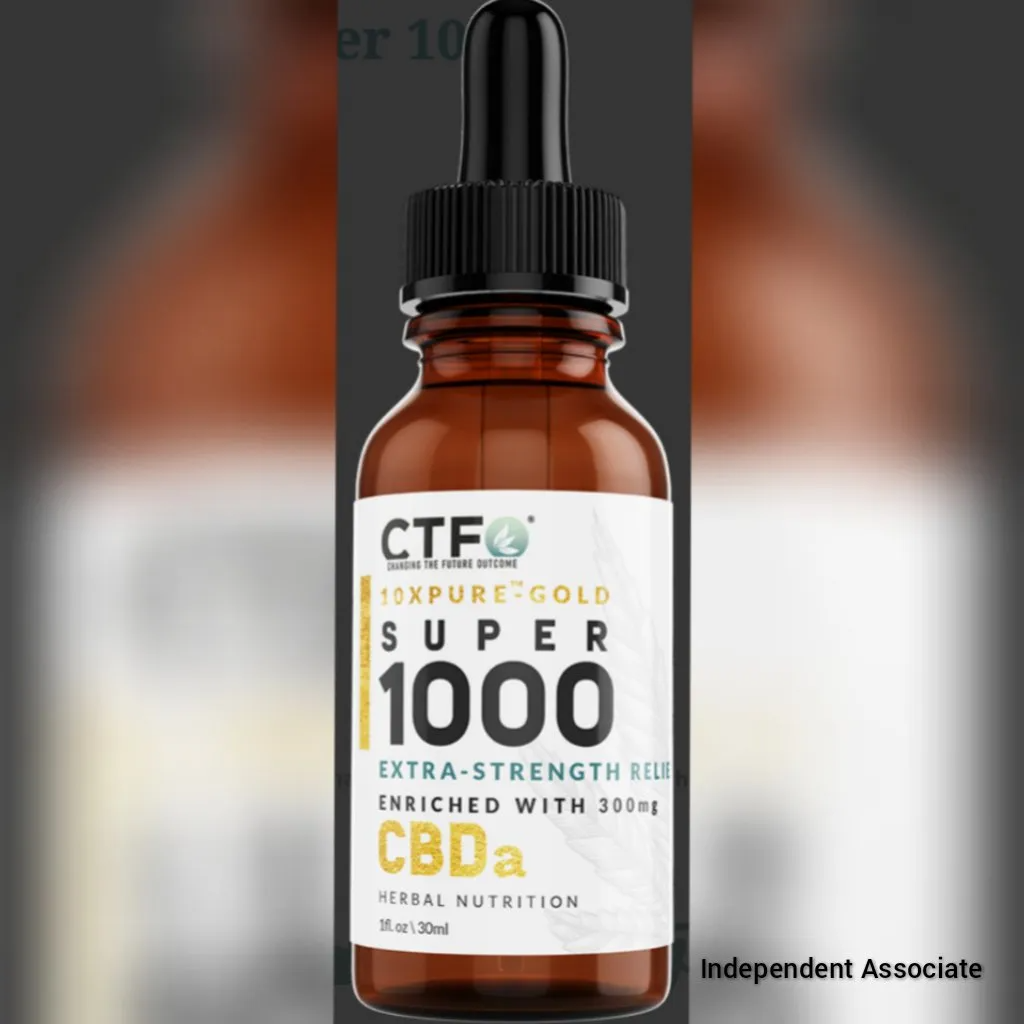 10xPure Gold Super 1000 CBDa CTFO CBD