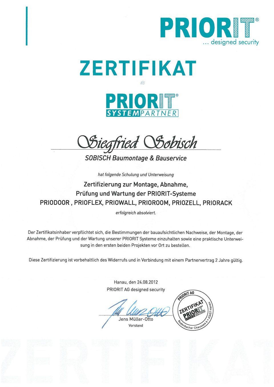 Zertifikat