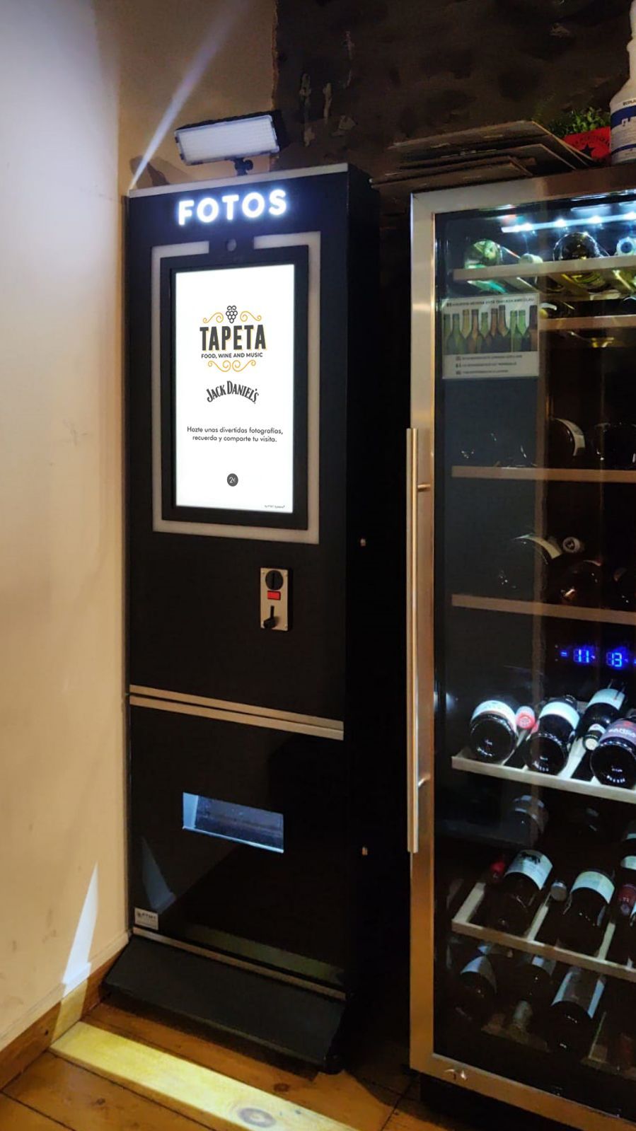 fotomaton vending con monedas