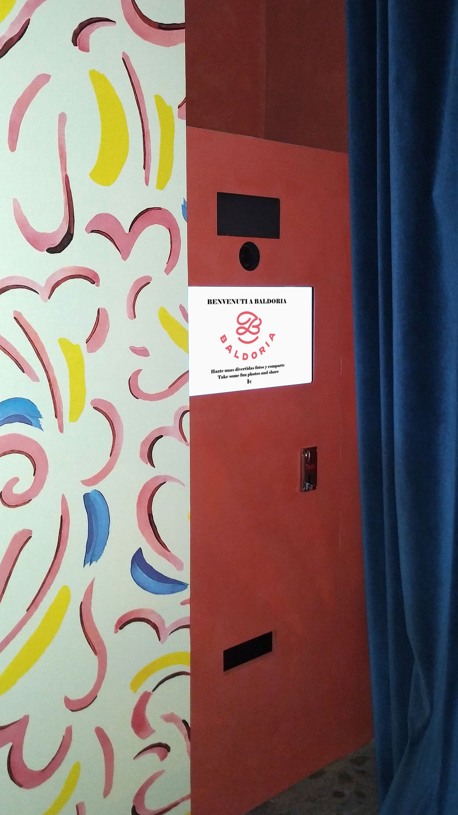 Fotomaton en restautante Baldoria en Madrid