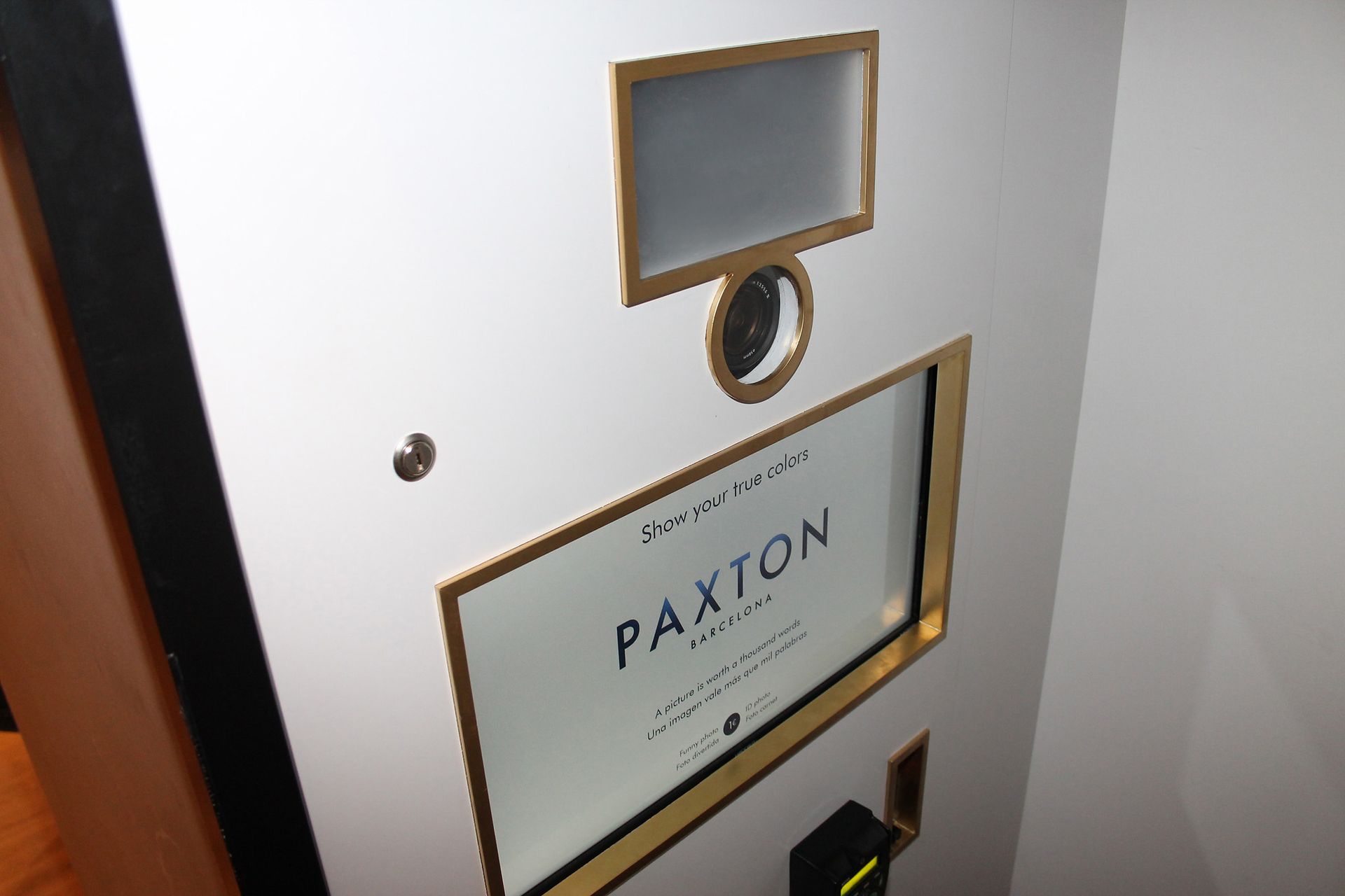 Fotomatón cabina en el Hotel Paxton de Barcelona