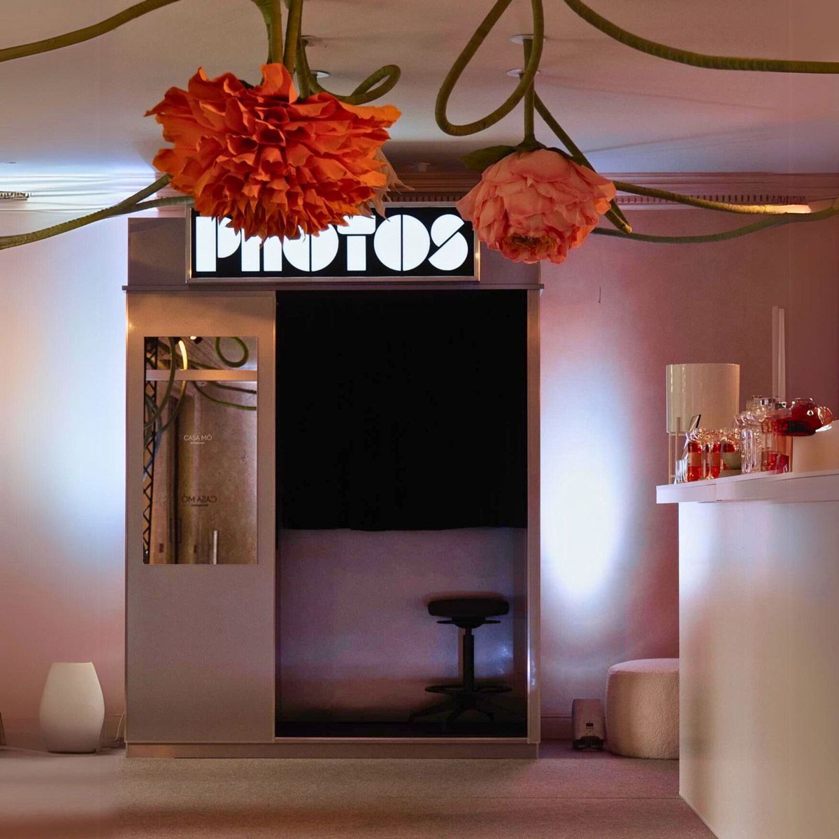 Fotomatón cabina para restaurantes, eventos corporativos y lanzamientos de productos
