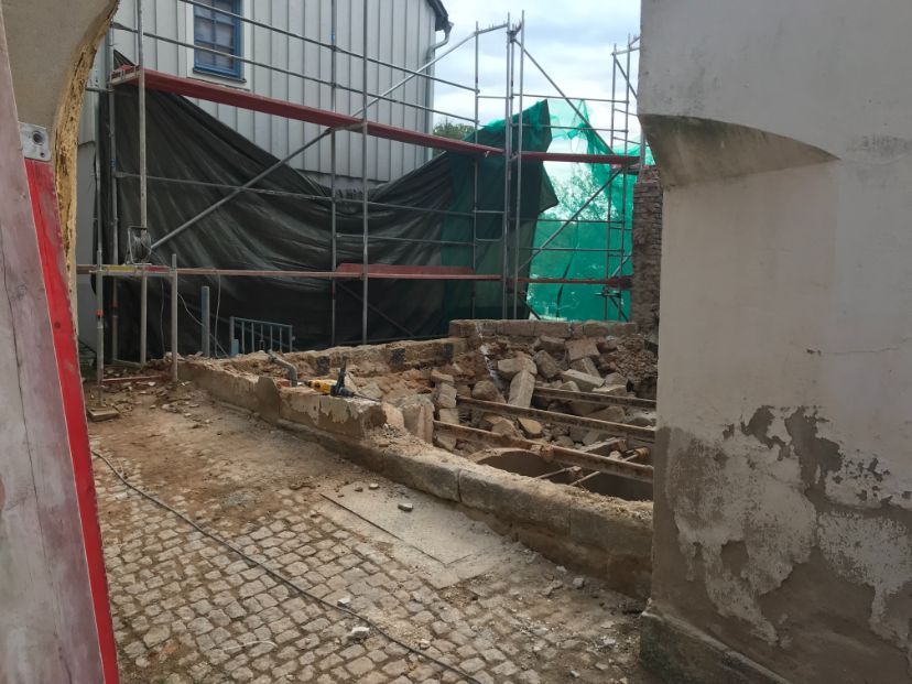 Abrissarbeiten in Hohenstein