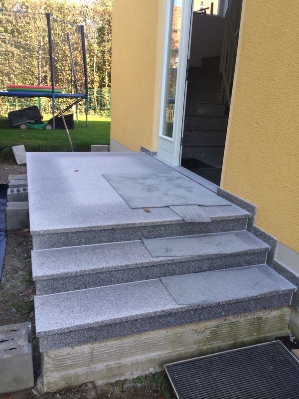 Eingangsbereich Sanierung in Ullersdorf