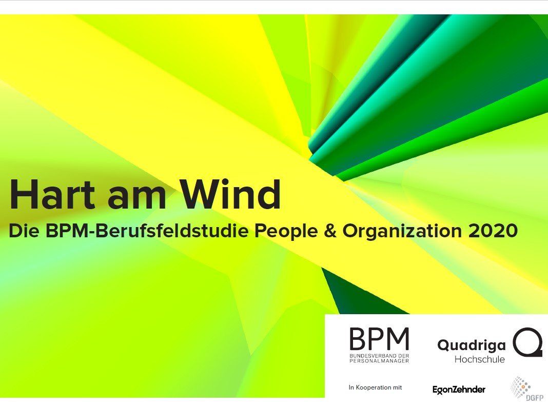 Hart am Wind Die BPM-Berufsfeldstudie People & Organization 2020