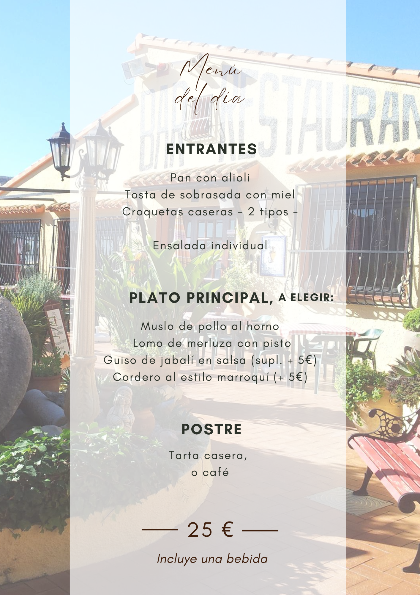 Menú del día