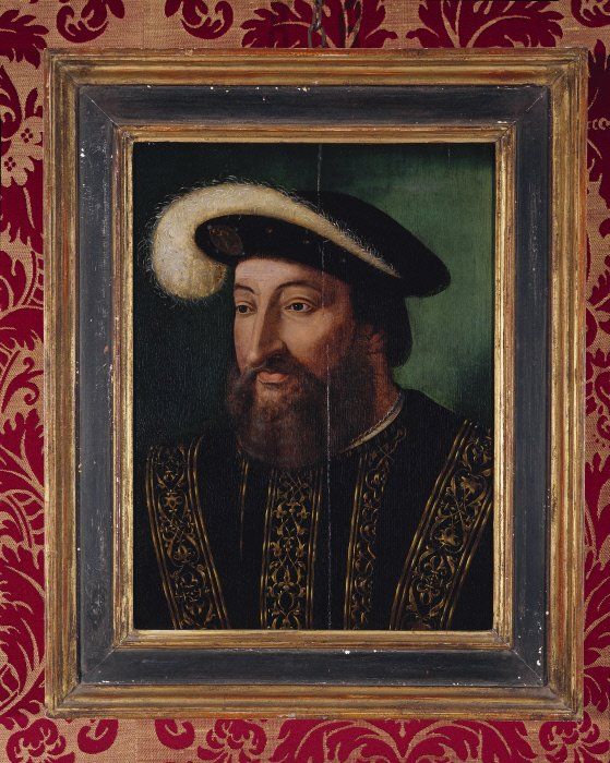portrait de françois 1er, château de la loire, azay le rideau