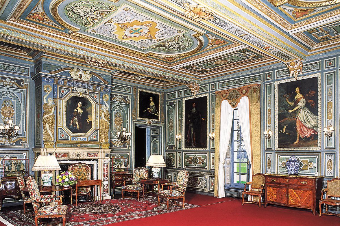 grand salon au château de cheverny