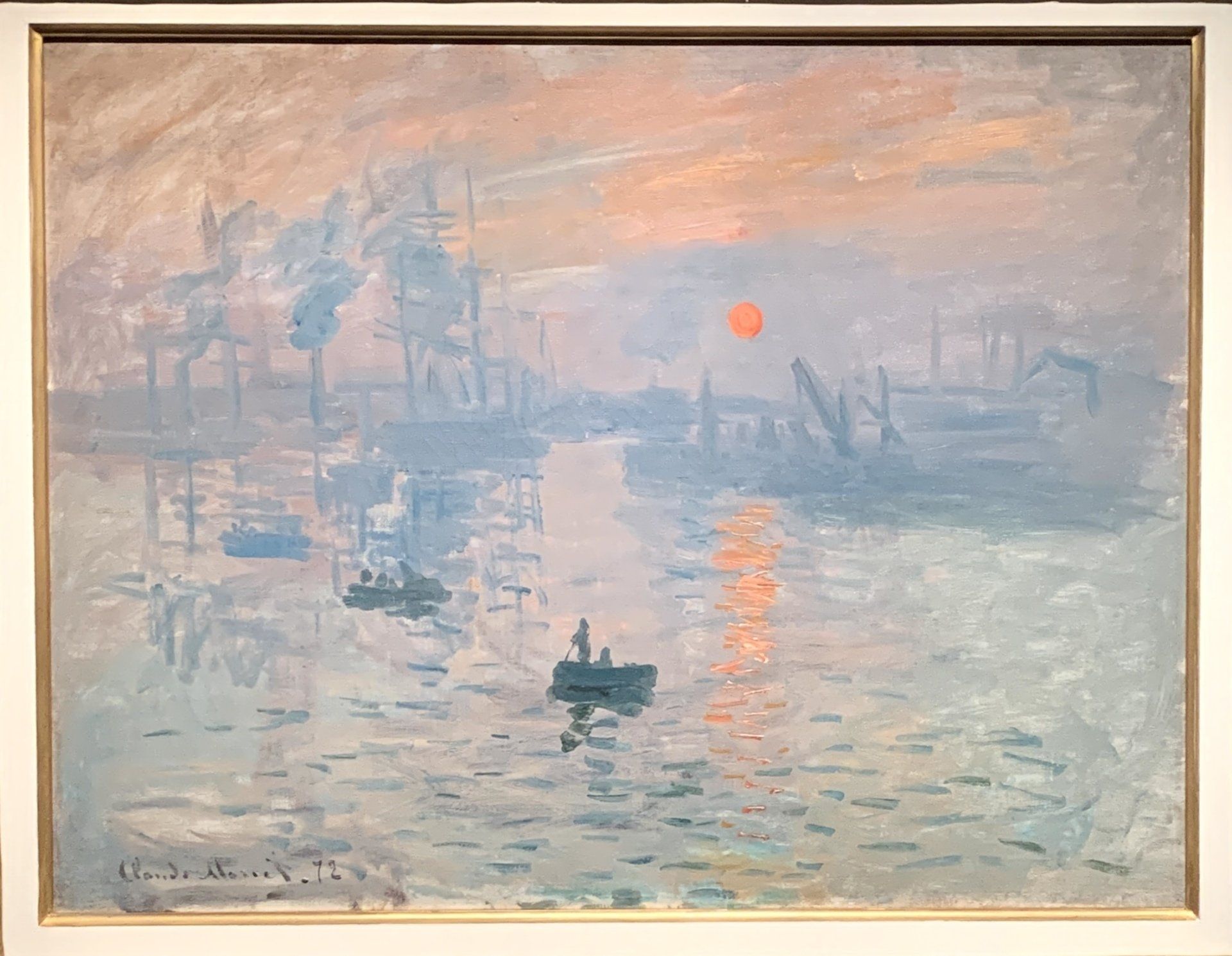 Impression soleil couchant de Monet
