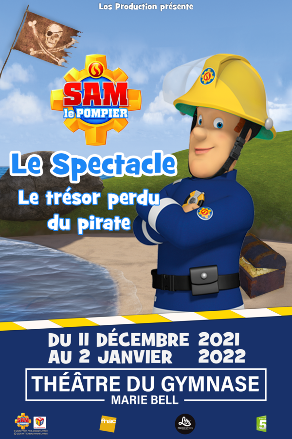 sam le pompier, paris, spectacle, affiche, le trésor perdu du pirate