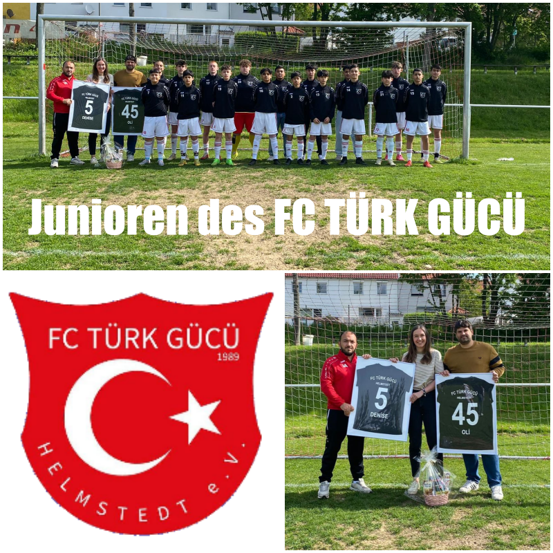 FC Türk Gücü Helmstedt Junioren: Teamfoto, Logo und Trikotübergabe an Denise und Oliver Postler