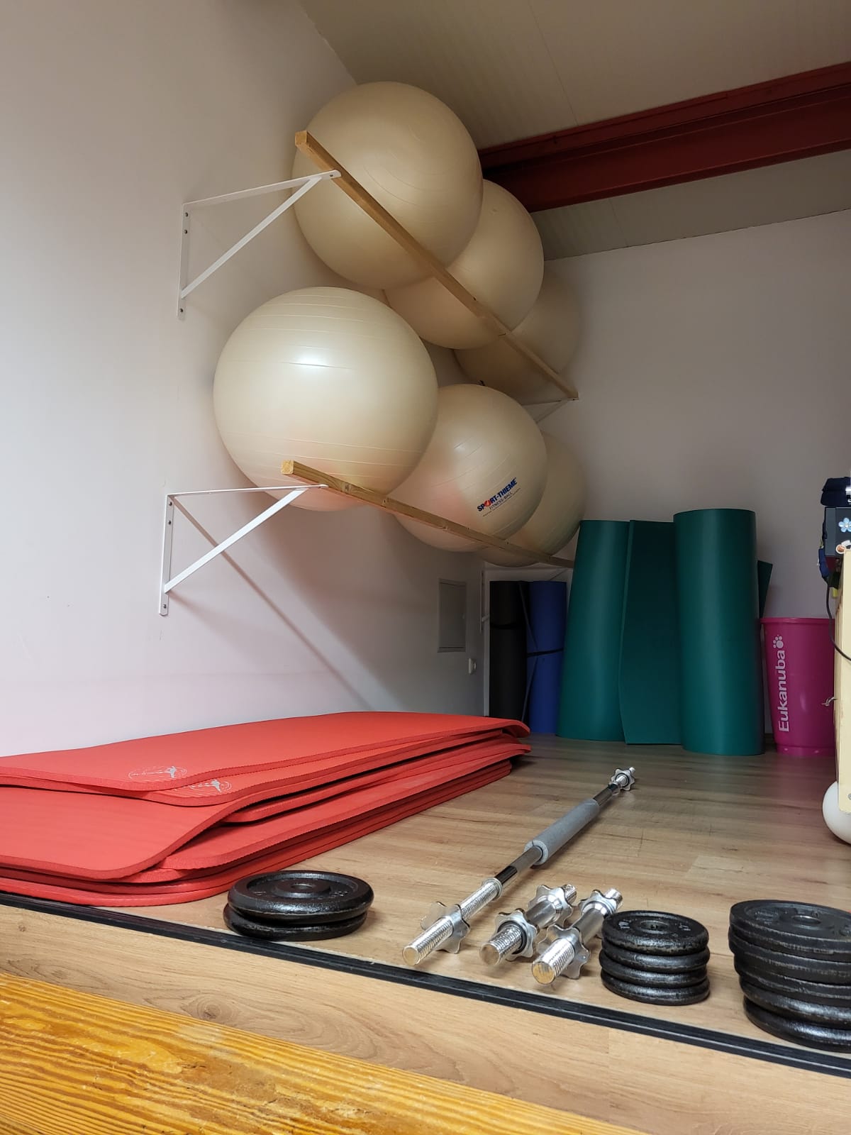 Modern ausgestatteter Trainingsbereich im Rehazentrum Roßstraße für Physiotherapie und Rehabilitationssport.