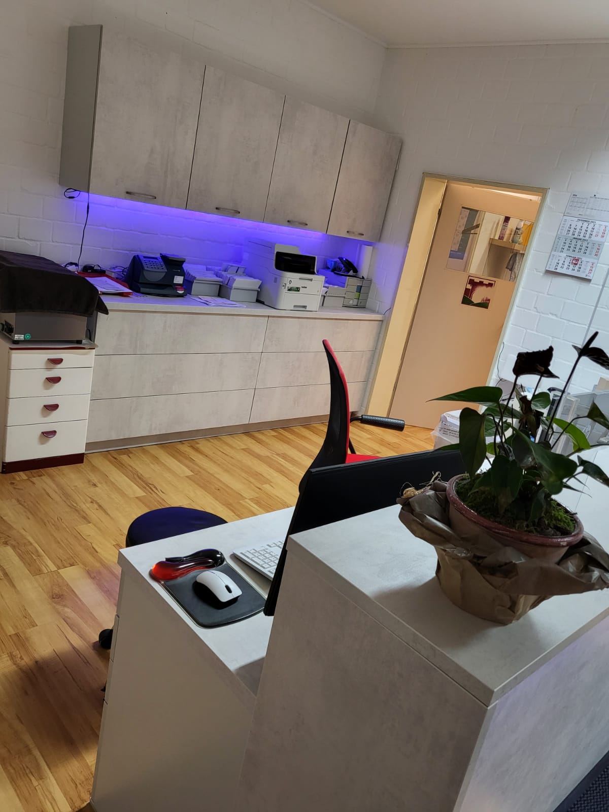 Anmeldung / Rezeptionstresen des Rehazentrum Roßstraße Helmstedt