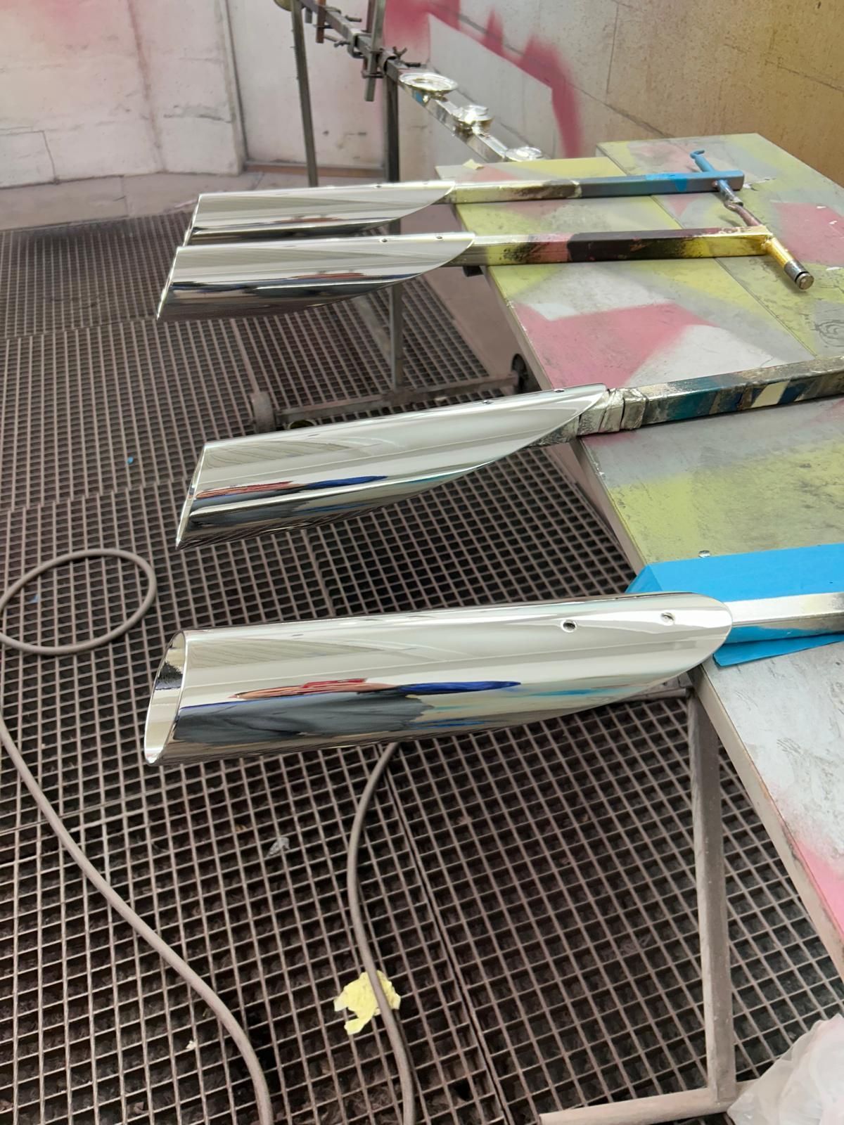 Spiegelchrom Autoteile mit hochglänzender Oberfläche