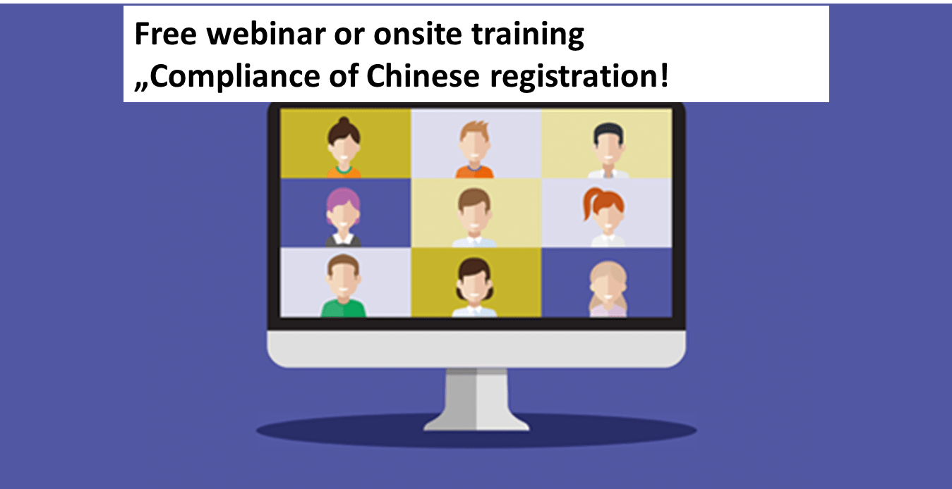 Free webinar of Chinese registration