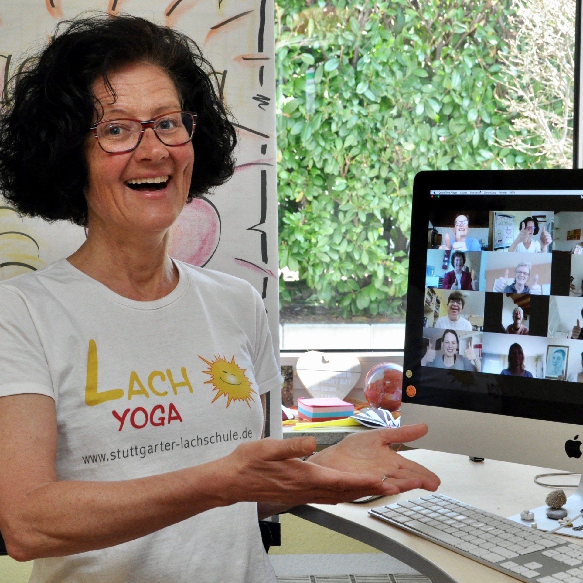 Susanne Klaus Lachen Online Zoom Lachyoga