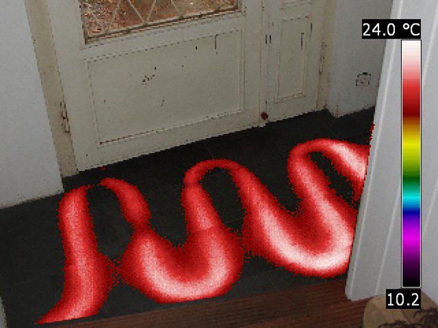 304: Heizschlangen einer Fußbodenheizung