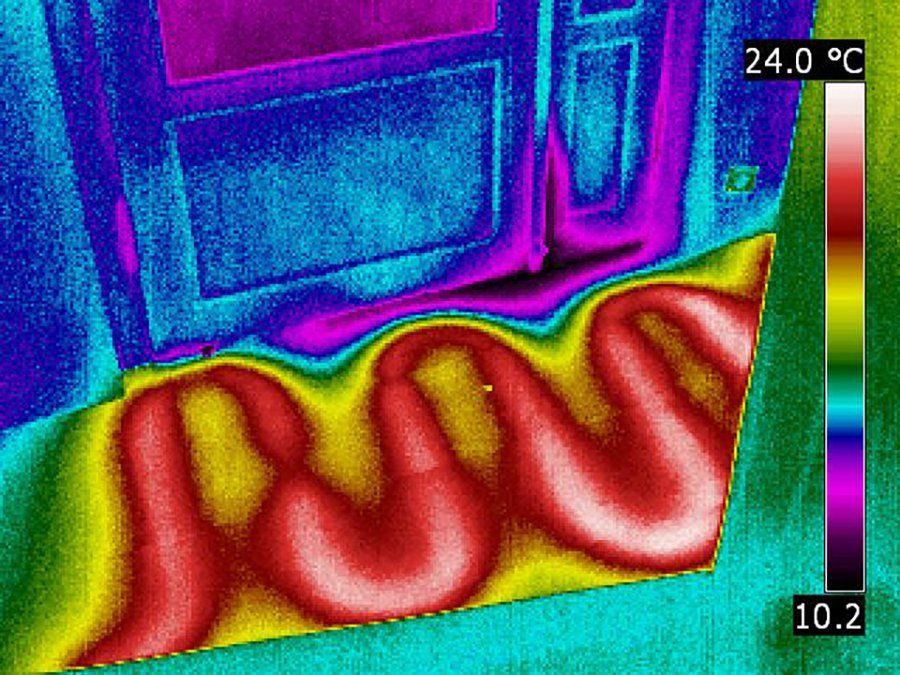 304: Heizschlangen einer Fußbodenheizung