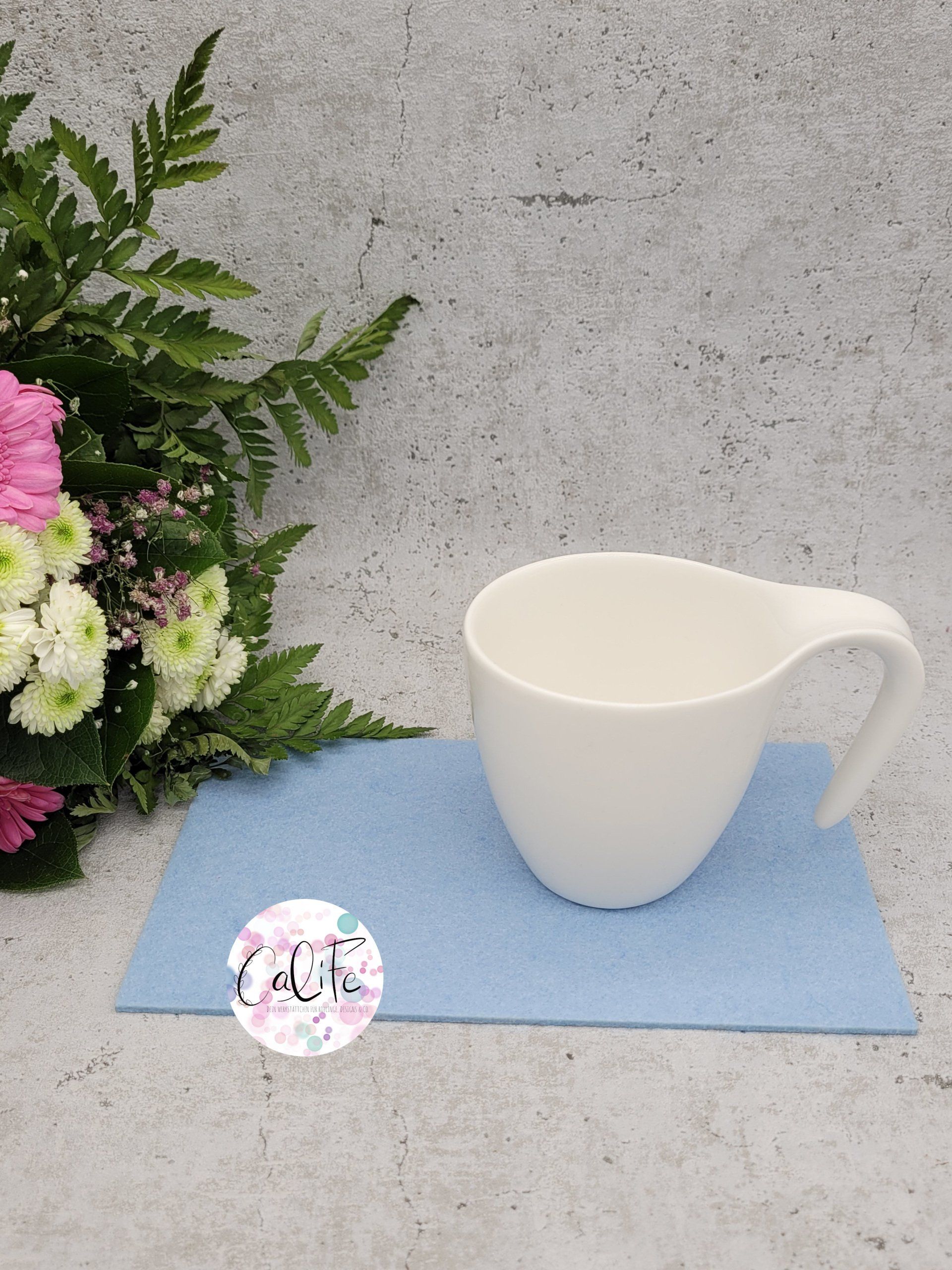 2 x Mug Rug | eckige Ecken