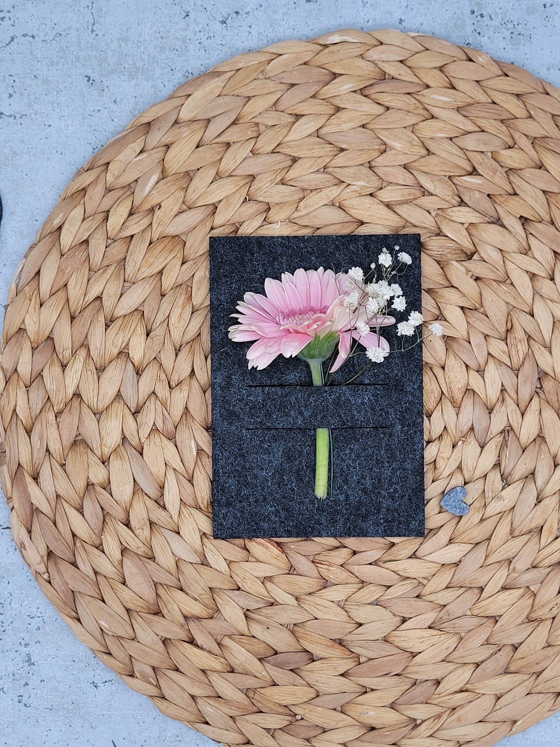 6 x Postkarte | eckige Ecken mal rund mit mittigen Schlitzen | hochkant