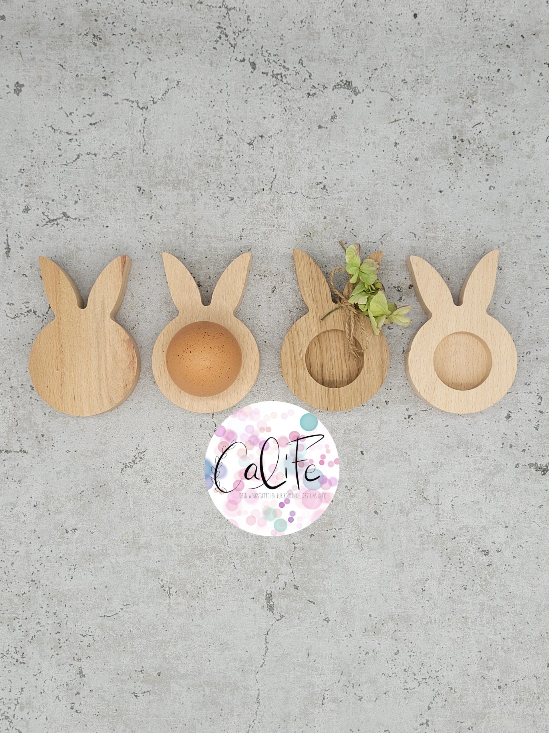 4 x Eierbecher | Hasenohr