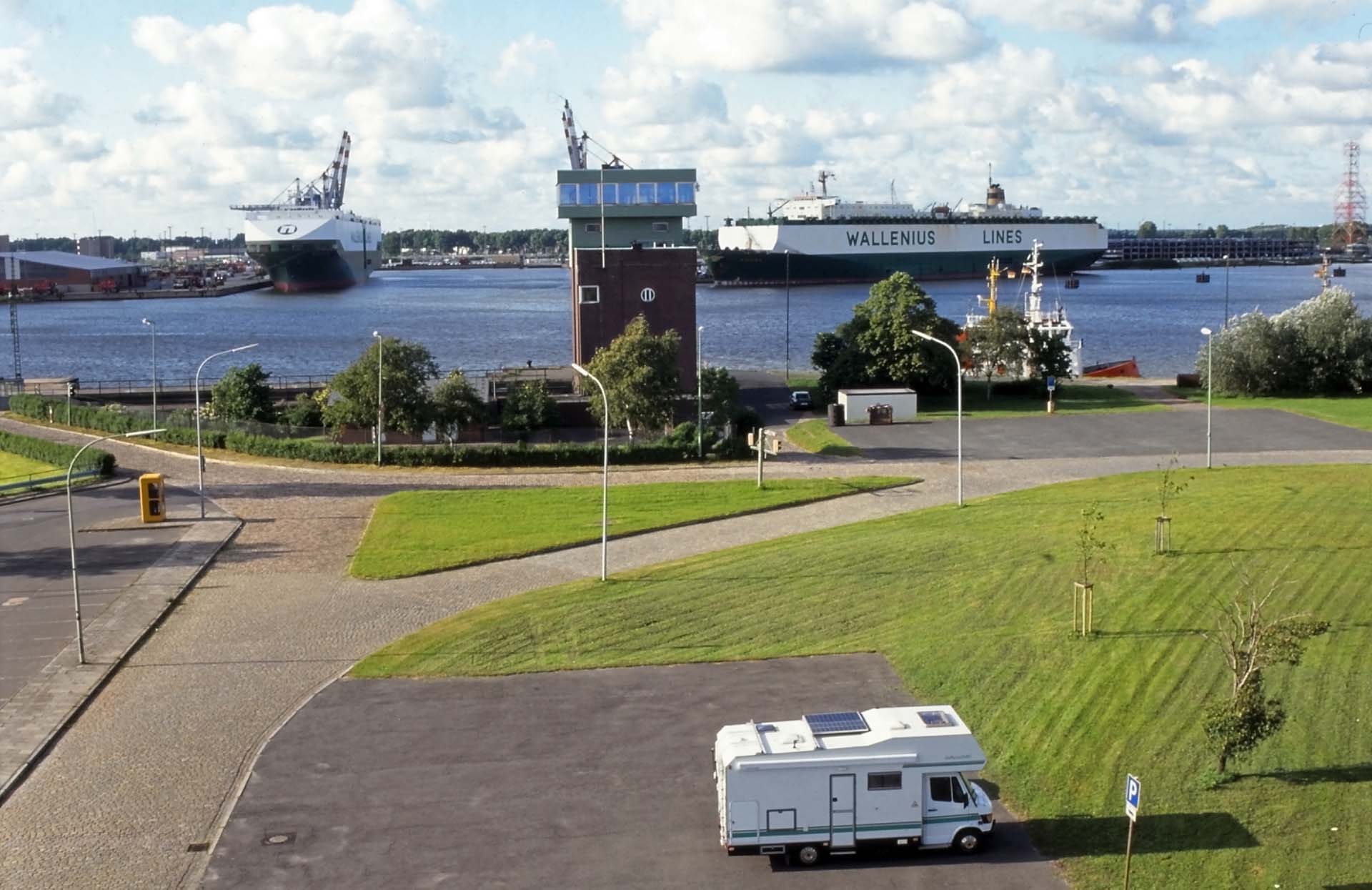 Übernachtung im Hafen vor der Verschiffung des Wohnmobils nach Baltimore