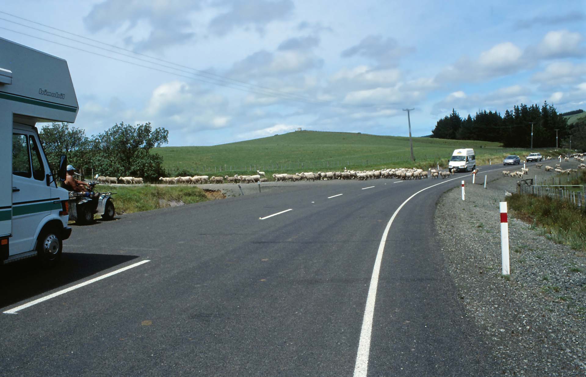 Neuseeländischer Verkehrsstau