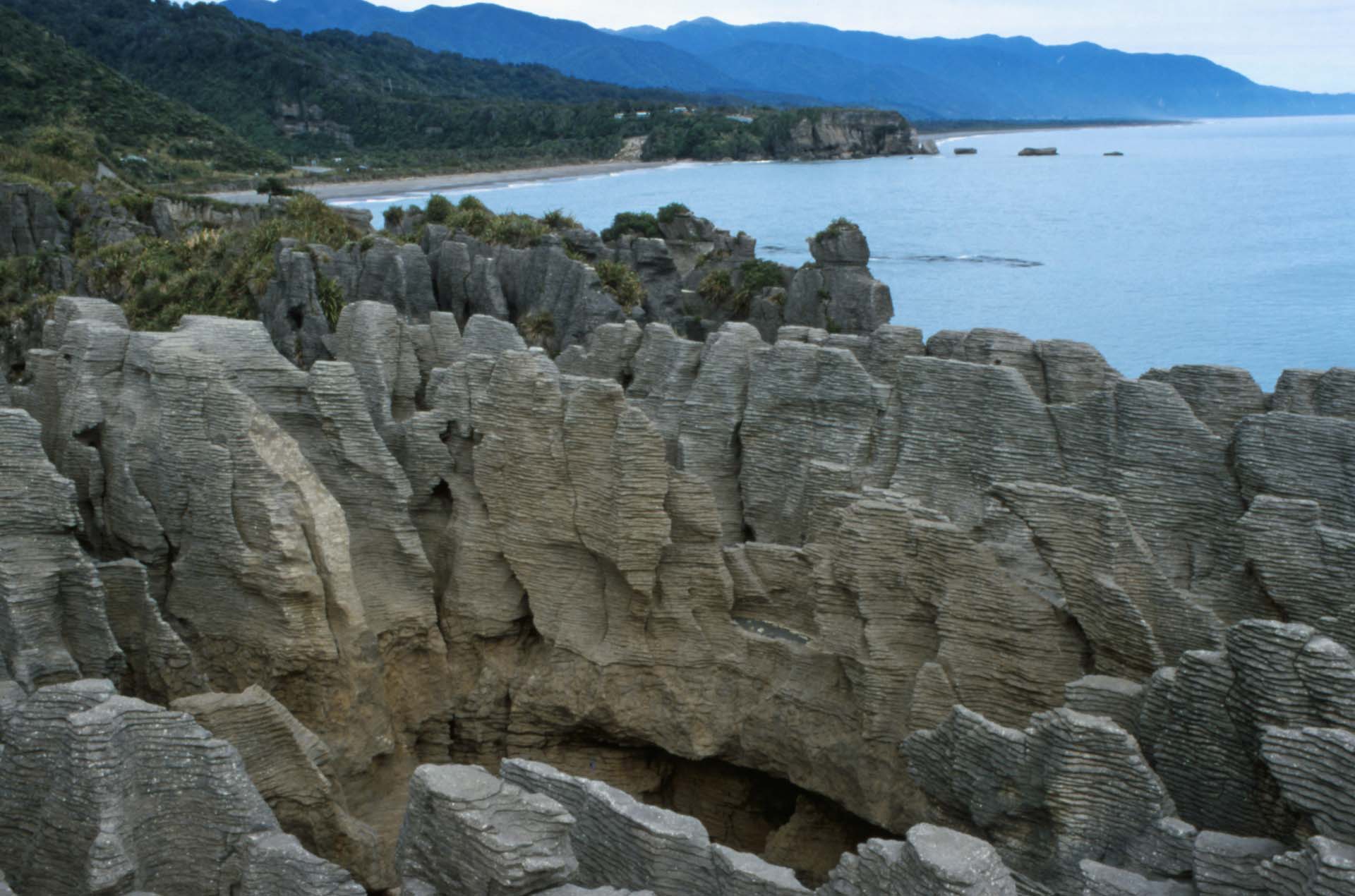 Die Pancake Rocks im Paparoa-Nationalpark, Südinsel Neuseeland