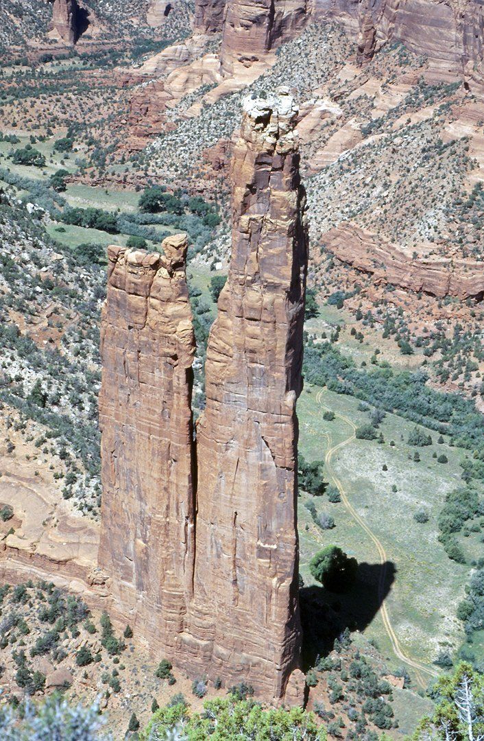 Arizona - Der Spider Rock im Canyon de Chelly, Navajo Reservat