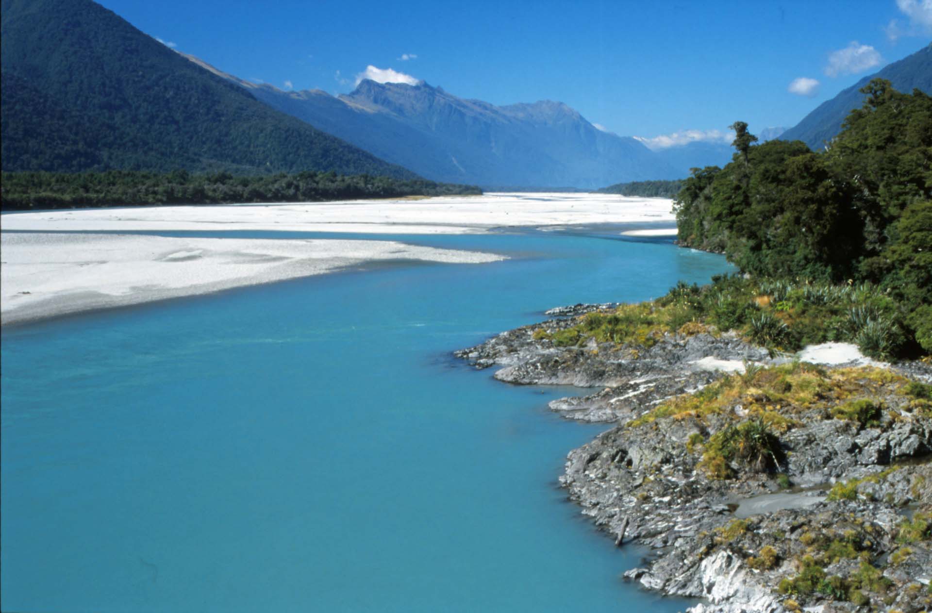 Blick auf die Southern Alps