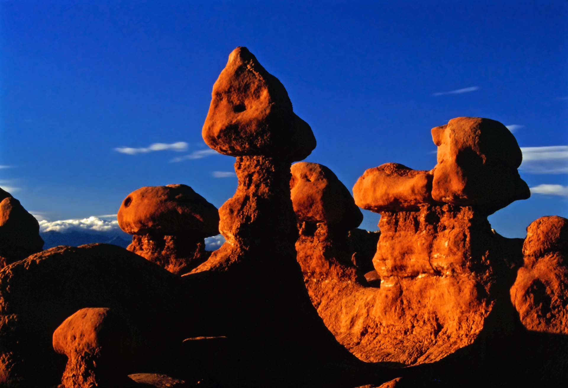 Utah, Abendstimmung im Goblin Valley State Park