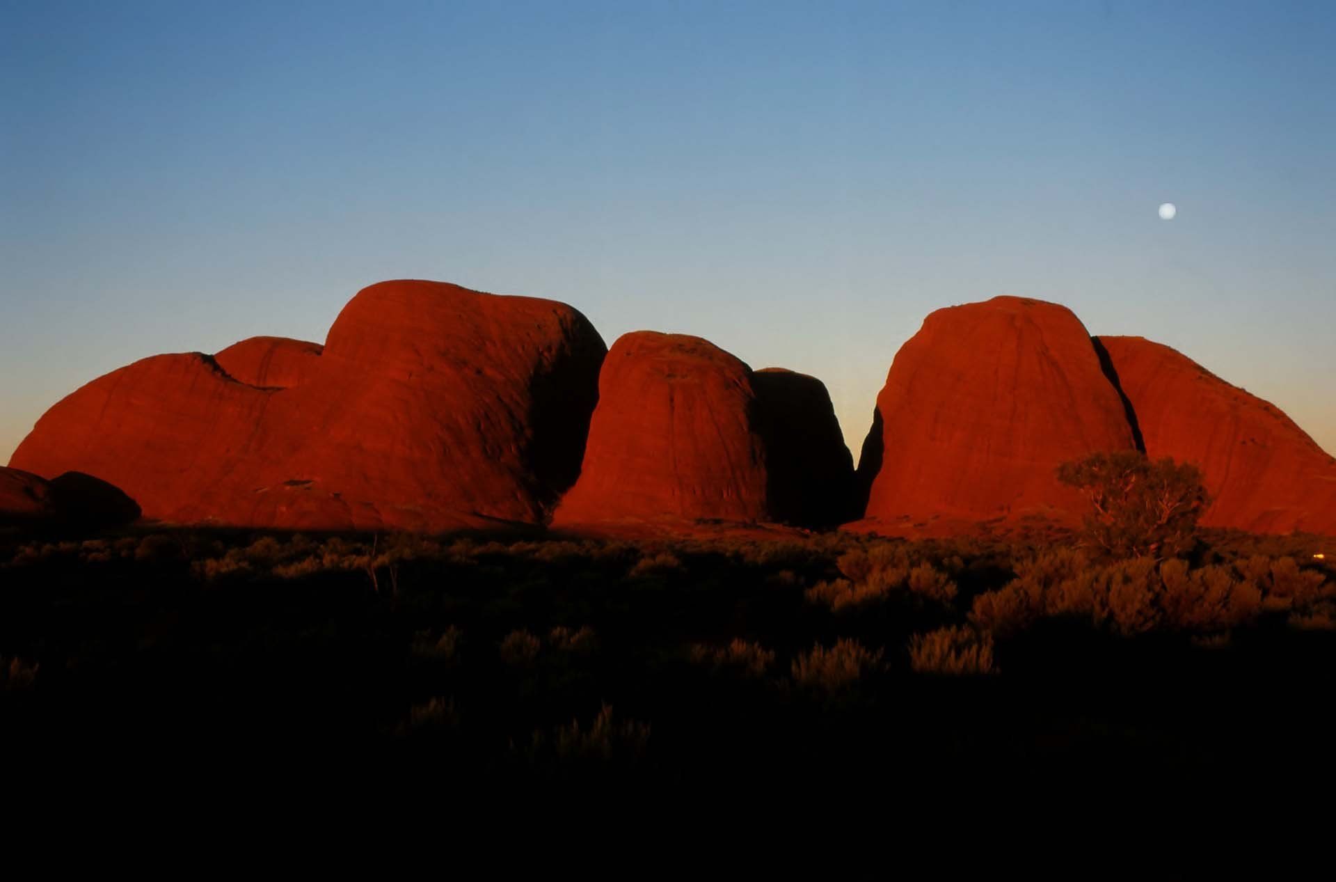 Sonnenuntergang Kata Tjuta, Olgas